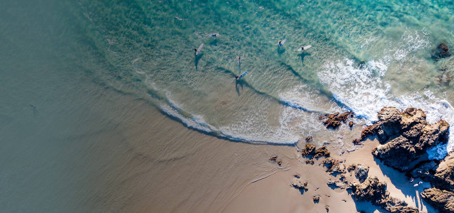 Aerial beach scene representing Toyota Australia's Rottnest Island incentive travel experience.